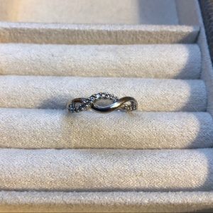Diamond Ring in 10k White Gold